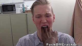 Scene#4 for video: A pretty white guy gets his ass fucked by a big bl...