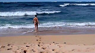 Scene#1 for video: Hot wife showing off her small perky breasts on th...