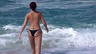 Scene#3 for video: Hot wife showing off her small perky breasts on th...