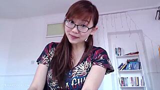 Scene#4 for video: Big tits Asian teen talks fast and cute