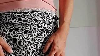 Scene#2 for video: Pink-wearing sissy gets pleasure from anal toy