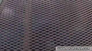 Scene#20 for video: Uniformed beauty gets banged by black and white co...